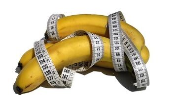Banaan en centimeter als een imitatie van penisverhoging