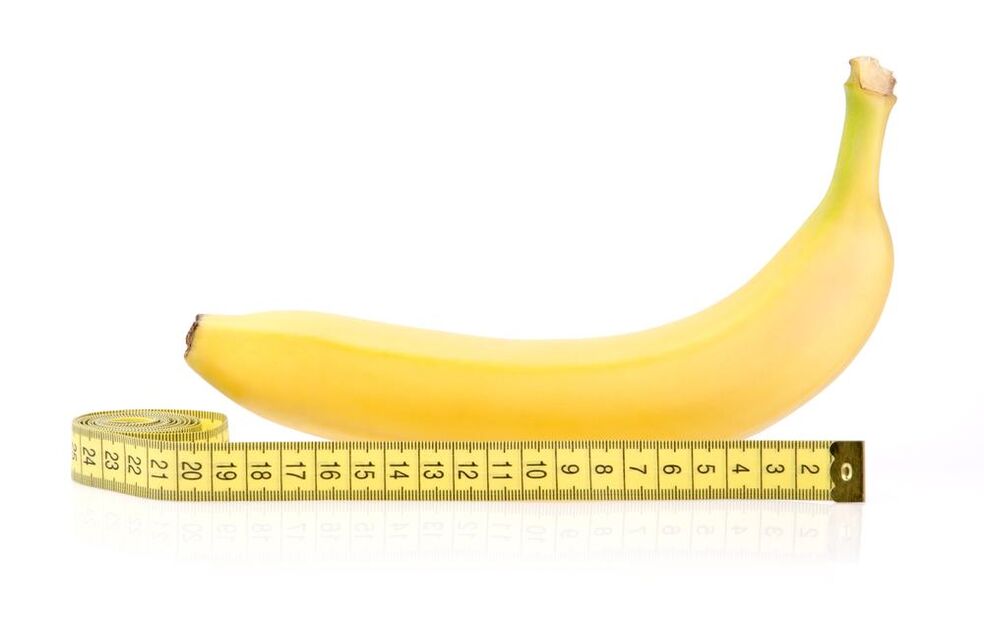 banaan en centimeter simuleren penisvergroting